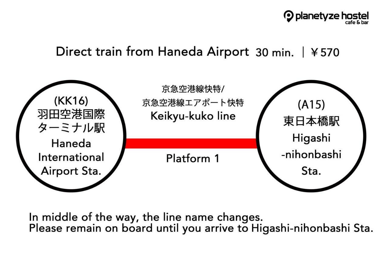 Planetyze Hostel Tokyo Esterno foto